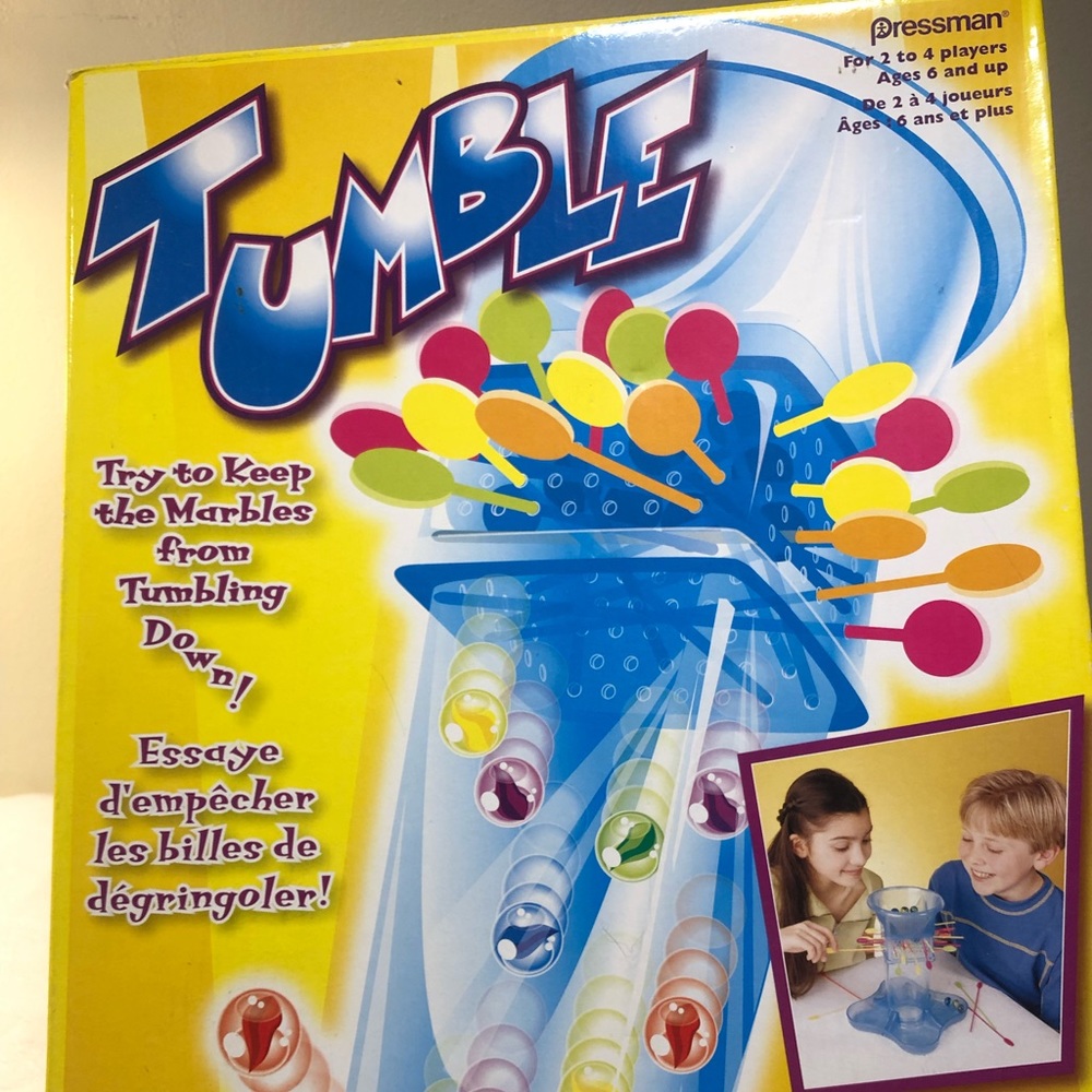 Tumble game ages 6 plus , 2 to 4 players